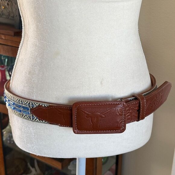 New Western leather belt